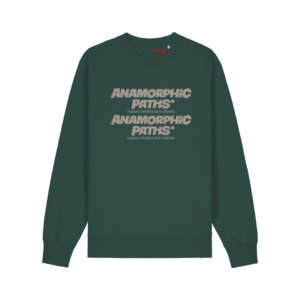 Anamorphic Paths Sweatshirt Glazed Green